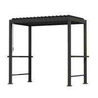 Альтанка MIRADOR BBQ 2,55x1,5m, темно-сіра Альтанка MIRADOR BBQ 2,55x1,5m, темно-сіра