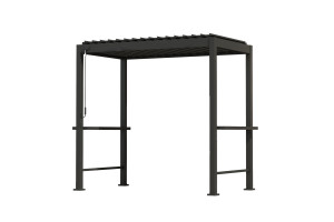 Альтанка MIRADOR BBQ 2,55x1,5m, темно-сіра Альтанка MIRADOR BBQ 2,55x1,5m, темно-сіра